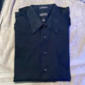 Arrow black long sleeve button down dress shirt size extra-large
